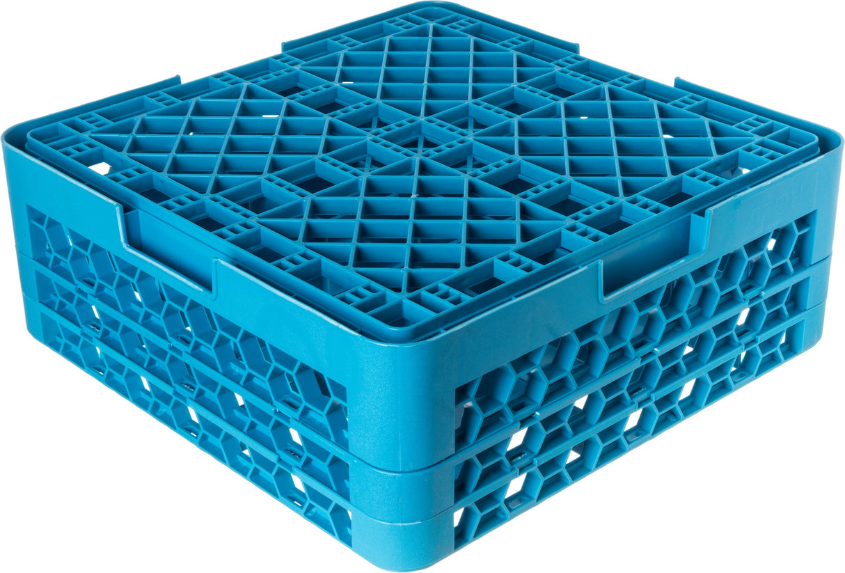 Carlisle RG25-214 OptiClean 25-Compartment Dishwasher Glass Rack - Blue