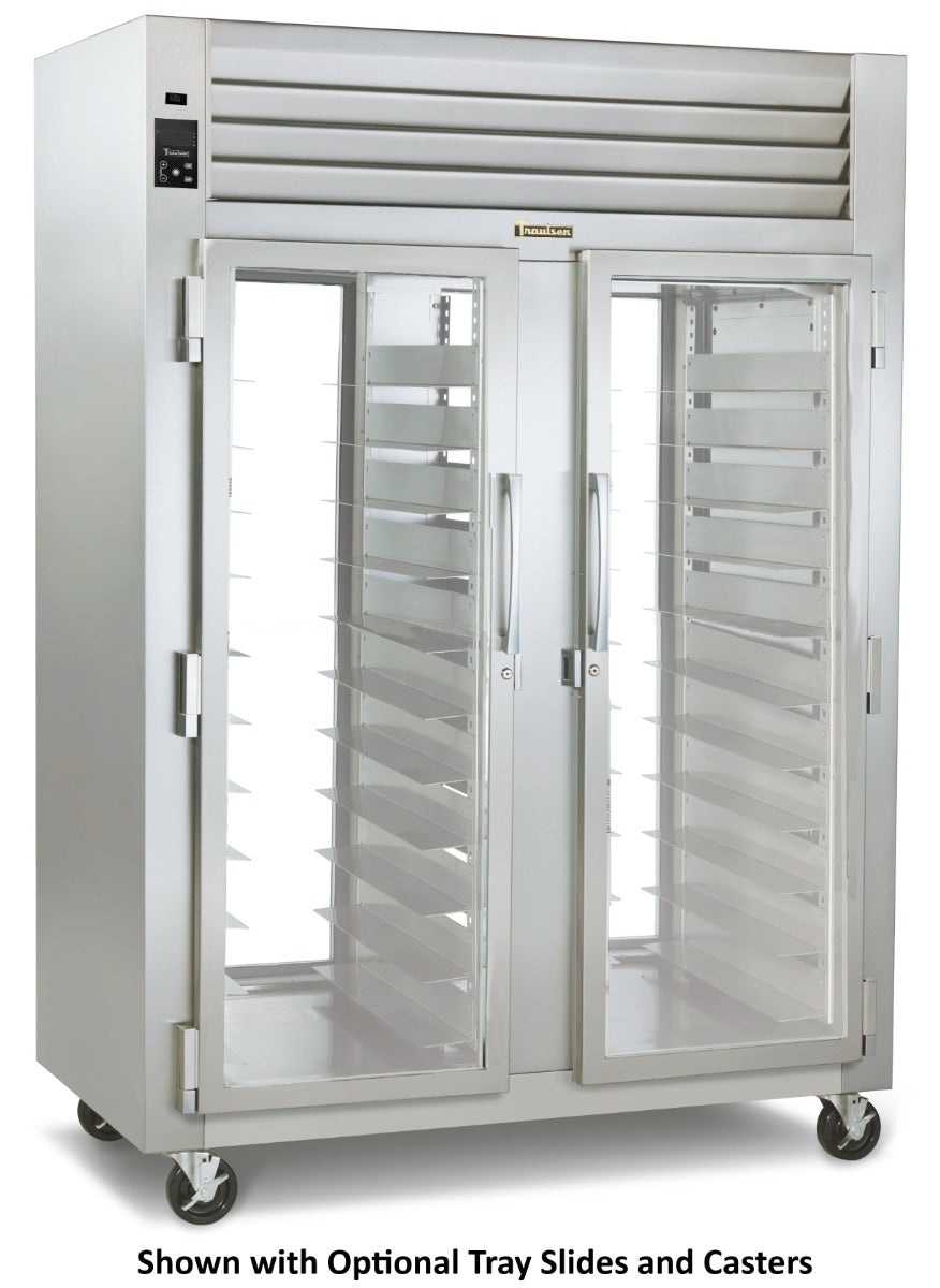 Traulsen RHF232WP-FHG Spec-Line 2-Section 2 Glass Door Reach-In Pass-Thru Heated Holding Cabinet 58" - 55.13 cu. ft.