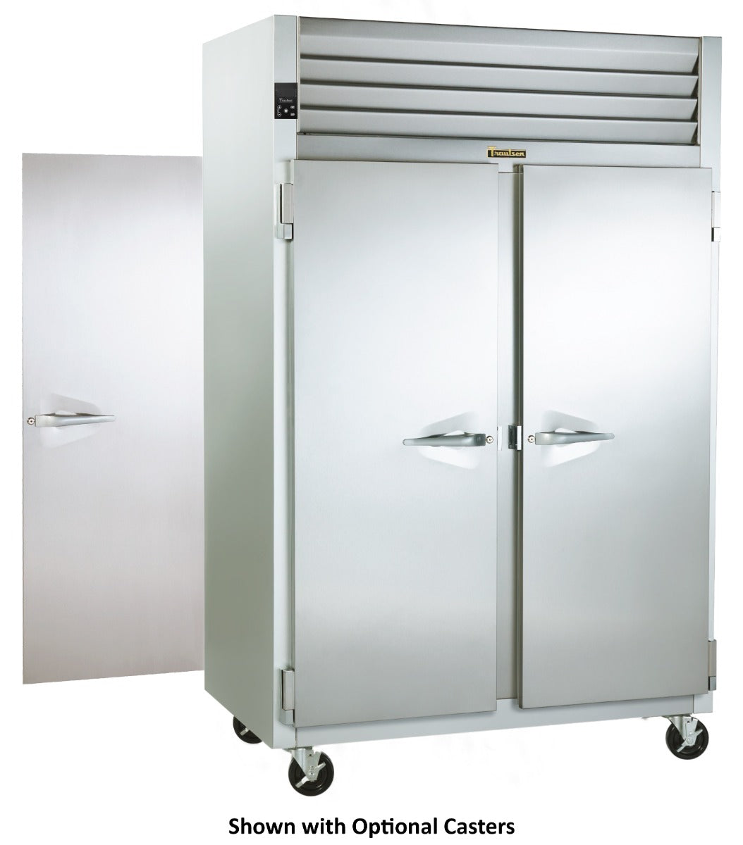 Traulsen RHF232WP-FHS Spec-Line 2-Section 2 Solid Door Reach-In Pass-Thru Heated Holding Cabinet 58" - 53.38 cu. ft.