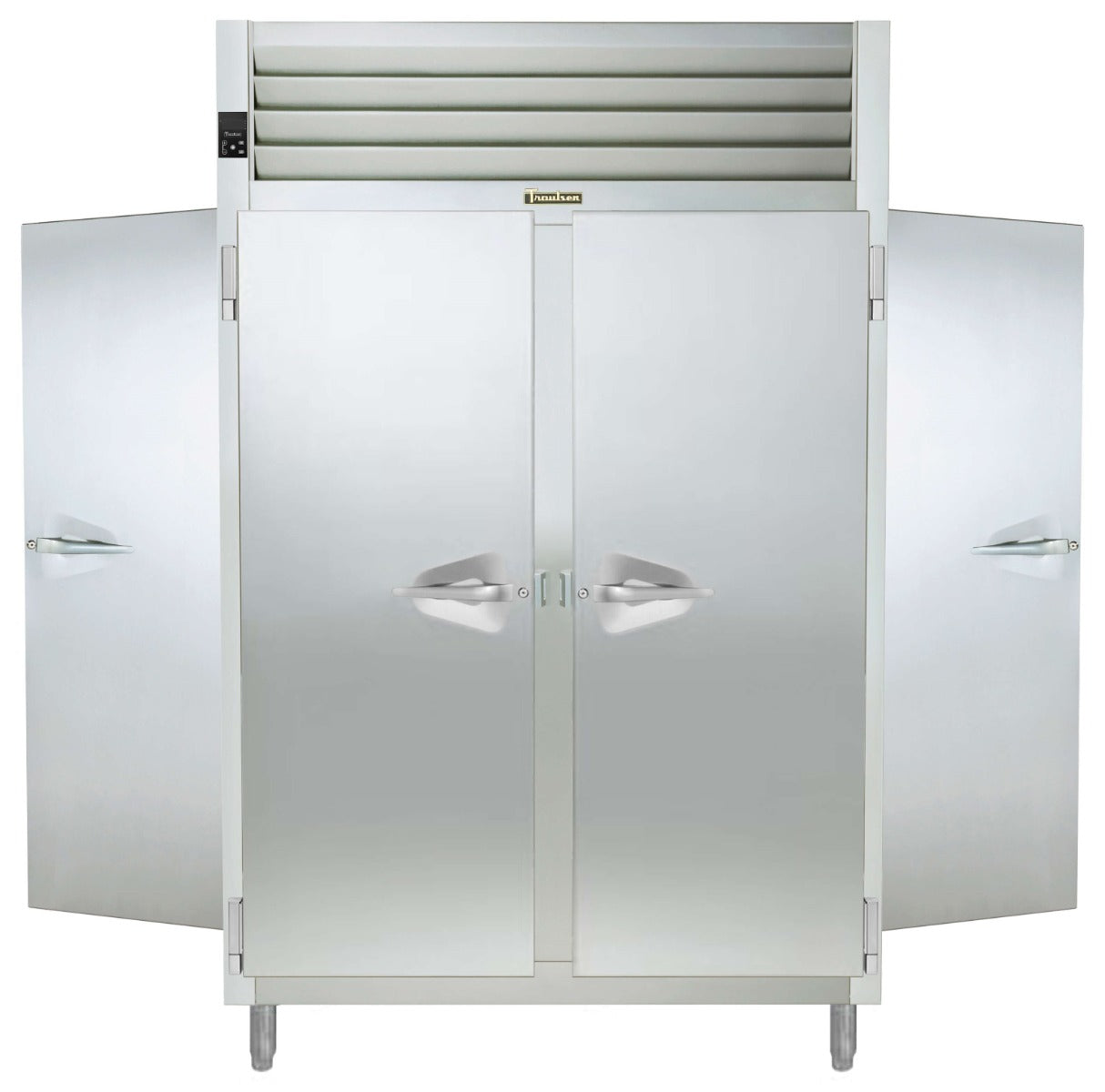 Traulsen RHF232WP-FHS Spec-Line 2-Section 2 Solid Door Reach-In Pass-Thru Heated Holding Cabinet 58" - 53.38 cu. ft.