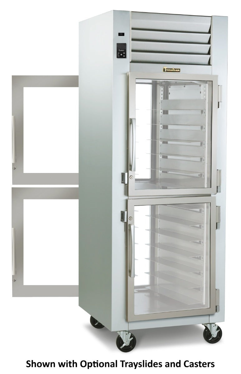 Traulsen RHT132WPUT-HHG Spec-Line 1-Section 2 Glass Half Door front / 2 Glass Half Door Rear Reach-In Pass-Thru Refrigerator 30" - 25.73 cu. ft. - 115v