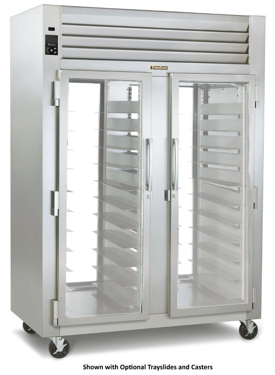Traulsen RHT232NPUT-FHG Spec-Line 2-Section 2 Glass Door front / 2 Glass Door Rear Reach-In Pass-Thru Refrigerator 52" - 50.63 cu. ft. - 115v