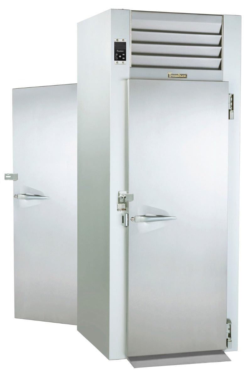 Traulsen RI132LP-COR01 1-Section Right Hinged 1 Solid Door Correctional Roll-Thru Heated Holding Cabinet 38" - Accepts 66"H Racks - 38 cu. ft.  - 208-230/115v