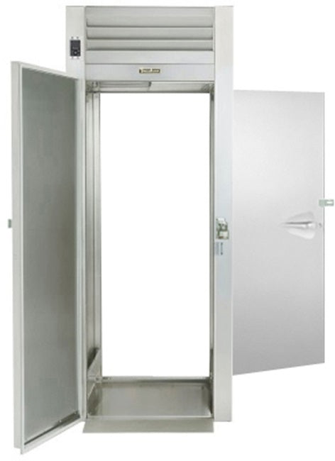 Traulsen RI132LP-COR01 1-Section Right Hinged 1 Solid Door Correctional Roll-Thru Heated Holding Cabinet 38" - Accepts 66"H Racks - 38 cu. ft.  - 208-230/115v