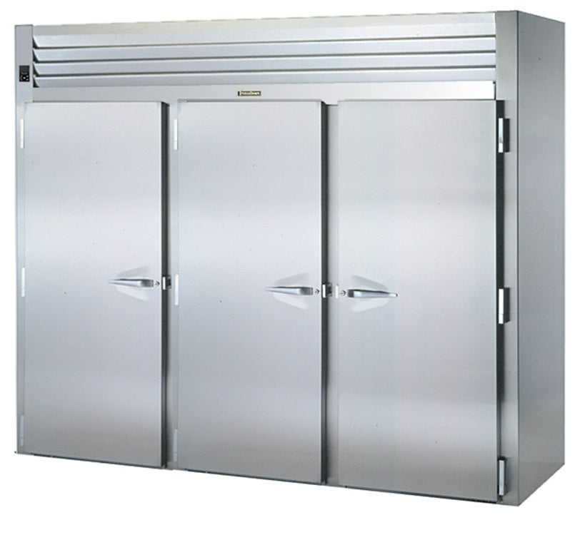 Traulsen RIF332LUT-FHS Spec-Line 3-Section 3 Solid Door Roll-In Freezer 101" - Accepts 66"H Racks - 111.49 cu. ft. - 208-230/115v