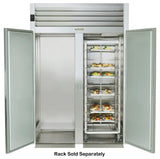 Traulsen RIH232H-FHS Spec-Line 2-Section 2 Solid Door Roll-In Heated Holding Cabinet 68" - Accepts 72"H Racks - 79.46 cu. ft. - 208-230/115v