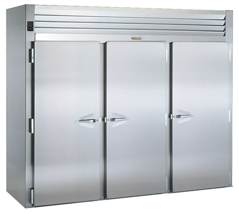 Traulsen RIH332L-FHS Spec-Line 3-Section 3 Solid Door Roll-In Heated Holding Cabinet 101" - Accepts 66"H Racks - 111.49 cu. ft. - 208-230/115v