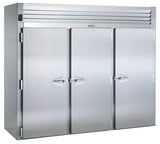 Traulsen RIH332L-FHS Spec-Line 3-Section 3 Solid Door Roll-In Heated Holding Cabinet 101" - Accepts 66"H Racks - 111.49 cu. ft. - 208-230/115v