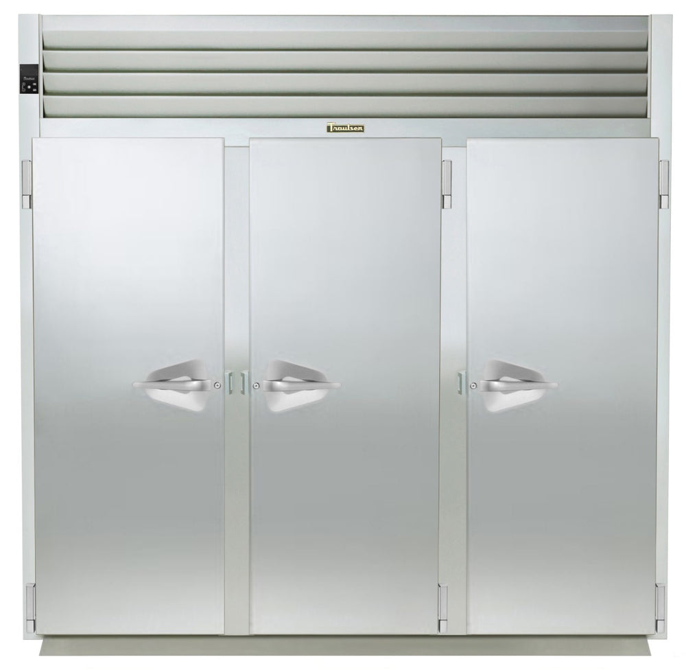 Traulsen RIH332LP-FHS Spec-Line 3-Section 3 Solid Door Roll-Thru Heated Holding Cabinet 101" - Accepts 66"H Racks - 119.56 cu. ft. - 208-230/115v