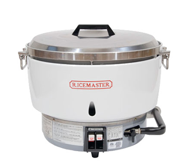 Town RM-55P-R 55 Cup Commercial Rice Cooker, Steel Handles, Aluminum Exterior, Liquid Propane