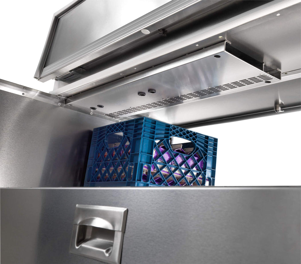 refrigeration duct with crates