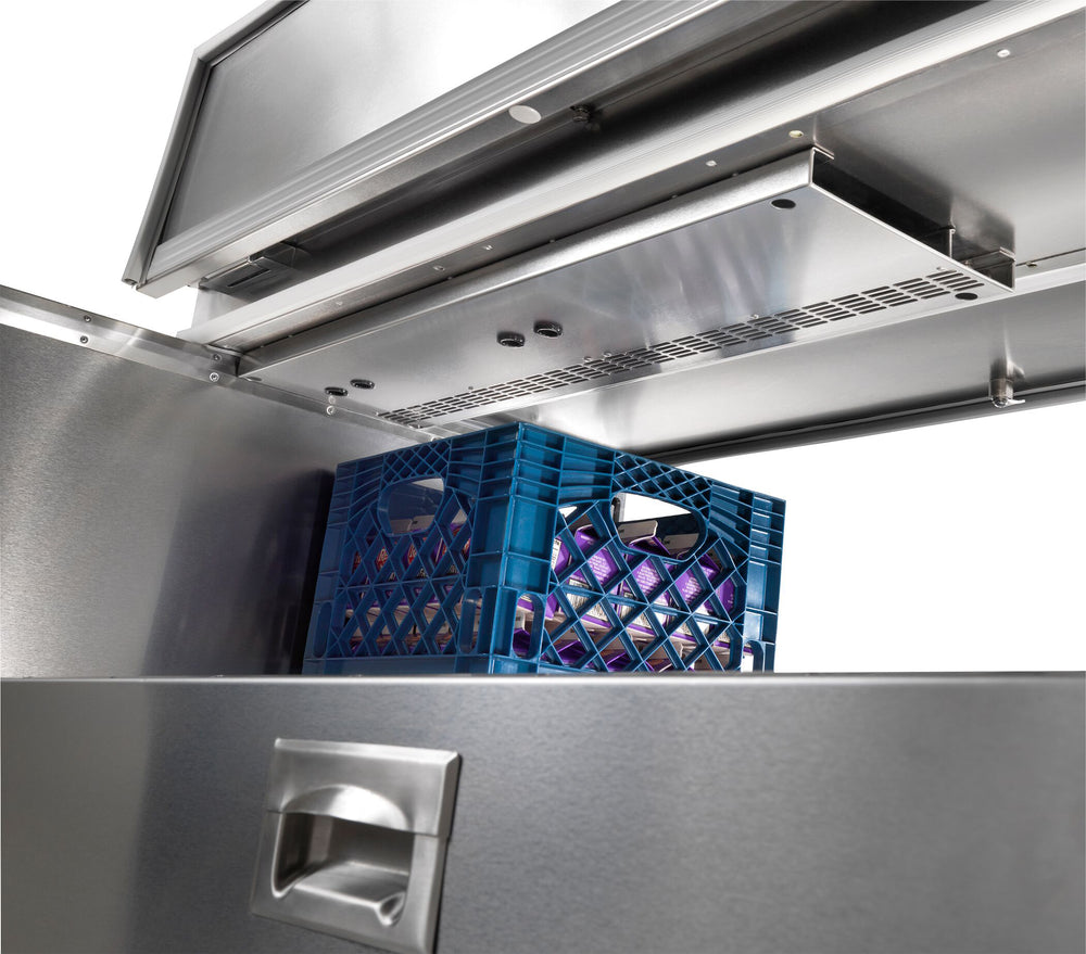 refrigeration duct with crates