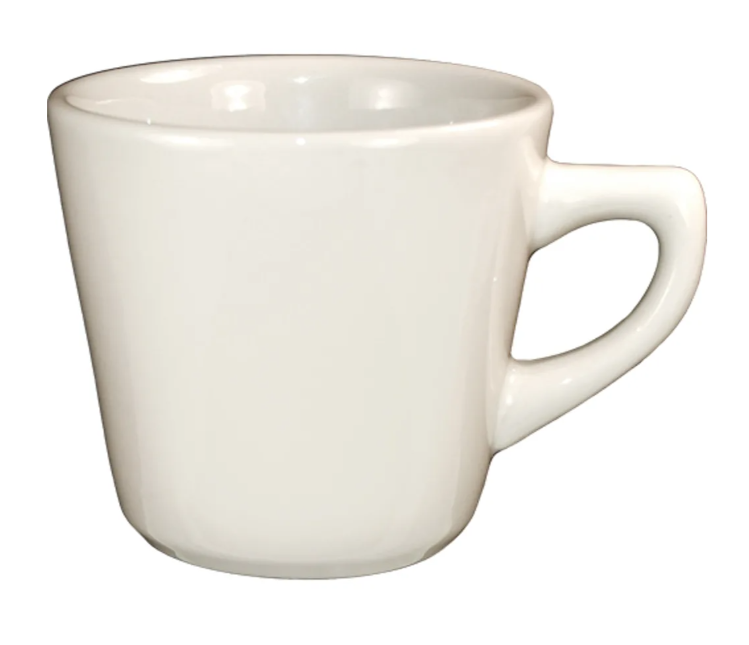 International Tableware RO-1 7 oz Roma Cup - Ceramic, American White