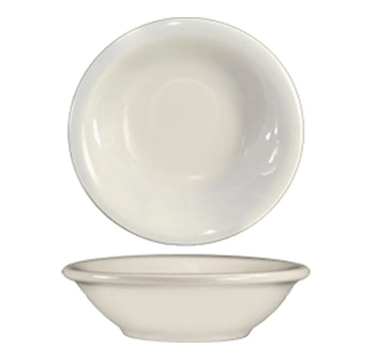 International Tableware RO-32 4 oz Roma Fruit Bowl - Ceramic, American White