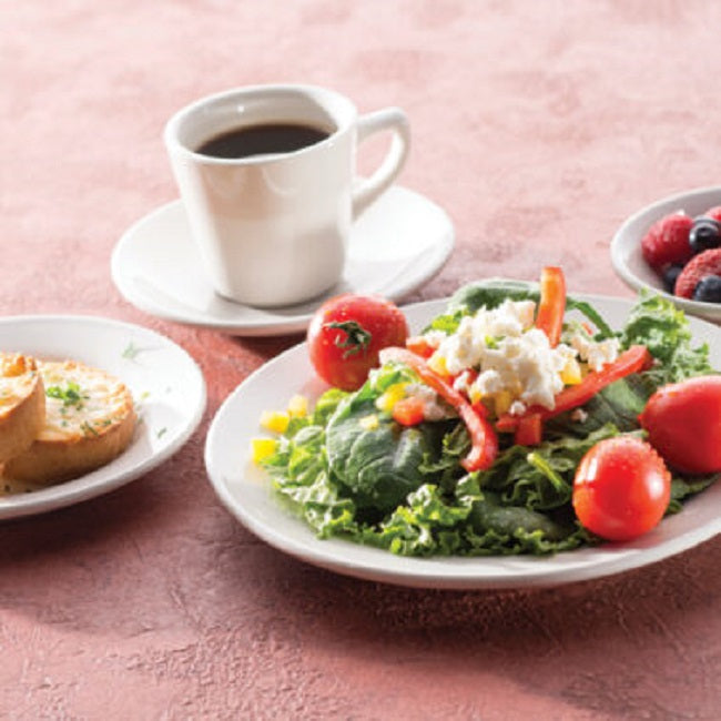 International Tableware RO-700 Roma American White Rolled Edge Round China Ramen Bowl 32 oz. - 12/Case