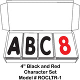 AARCO RAF-1 Roll A-Frame Two Sided Sidewalk Sign with White Letterboard and Characters 24" x 36"