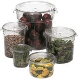 Cambro RFSCWC1135 Camwear Round Food Storage Container Seal Cover - fits 1 qt. - Clear