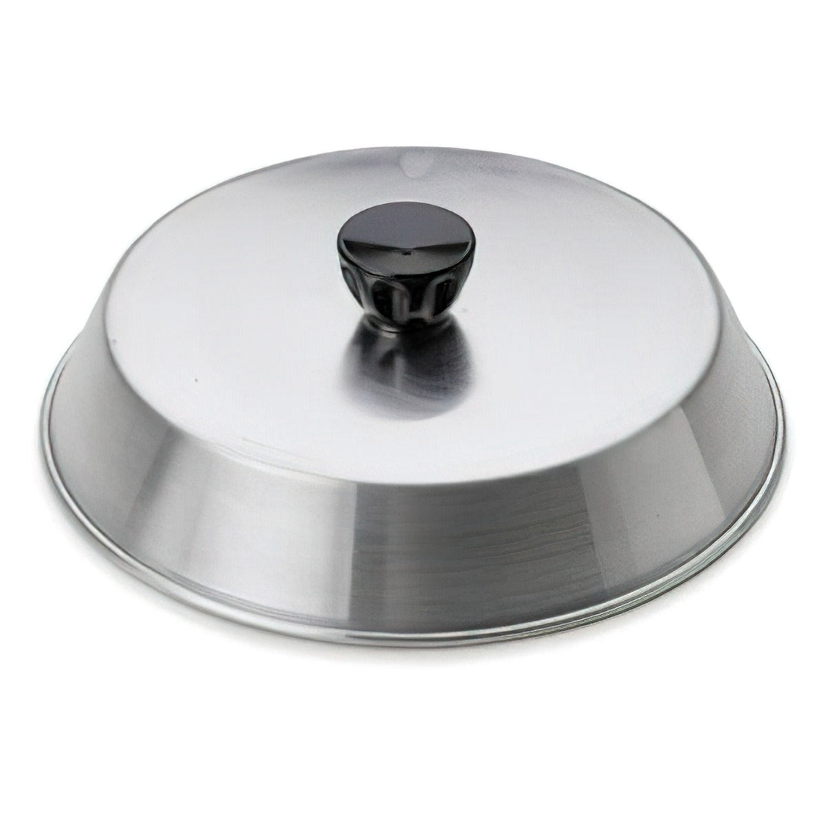 Royal Industries ROY BAS 10 Aluminum Round Basting Cover with Black Bakelite Knob 10" x 2"H
