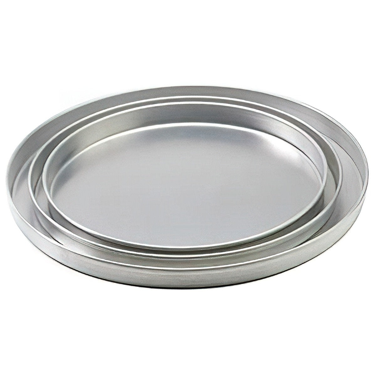 Royal Industries ROY DP 14 2 Aluminum Straight Sided Pizza Pan 14" Dia x 2" Deep