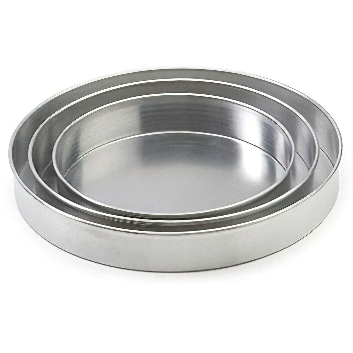 Royal Industries ROY DP 16 2 Aluminum Straight Sided Pizza Pan 16" Dia x 2" Deep
