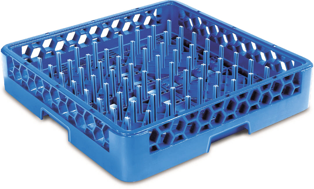 Carlisle RP14 OptiClean All-Purpose Full Size Plate/Tray Peg Rack with 2-1/2" Pegs - Blue