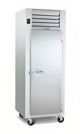 Traulsen RR132LP-COR02 Correctional Roll-Thru Refrigerator One Full-Height Solid Door Left Hinged for 66" High Racks 38.8 Cu. Ft. - 115V