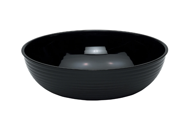 Cambro RSB10CW110 10" Round Camwear Bowl - 3 1/5 qt Capacity, Black - 12ea/Case