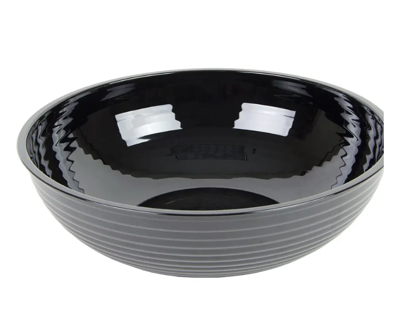 Cambro RSB12CW110 12" Round Camwear Bowl - 5.8-qt Capacity, Black - 12ea/Case