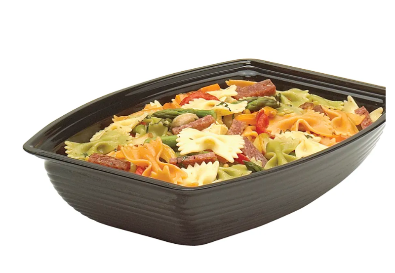 Cambro RSB1419CW110 12 qt Rectangular Camwear Bowl - 14 1/4x19 3/8" Black - 4ea/Case