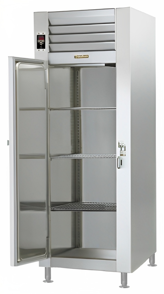Traulsen RW132WP-COR01 1-Section Right Hinged 1 Solid Door Correctional Reach-In Pass-Thru Heated Holding Cabinet - 26.1 Cu. Ft.