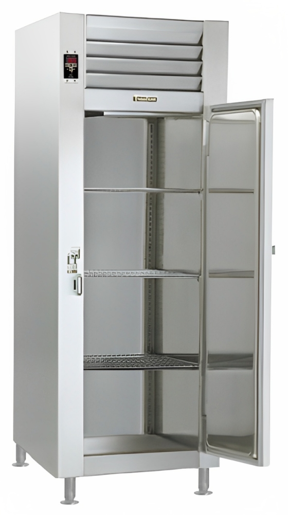 Traulsen RW132WP-COR01 1-Section Right Hinged 1 Solid Door Correctional Reach-In Pass-Thru Heated Holding Cabinet - 26.1 Cu. Ft.