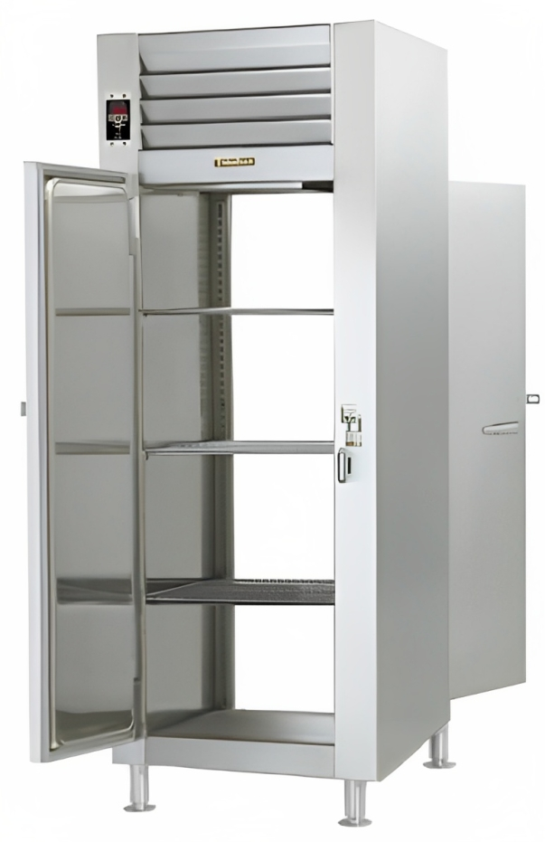 Traulsen RW132WP-COR02 1-Section Left Hinged 1 Solid Door Correctional Reach-In Pass-Thru Heated Holding Cabinet - 26.1 Cu. Ft.