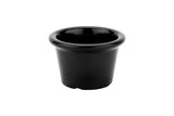 GET S-610-BK Melamine Smooth Ramekin 1.5 oz. - Black - 48/Case