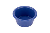 GET S-620-PB Diamond Mardi Gras Melamine Smooth Ramekin 2 oz. - Peacock Blue - 48/Case