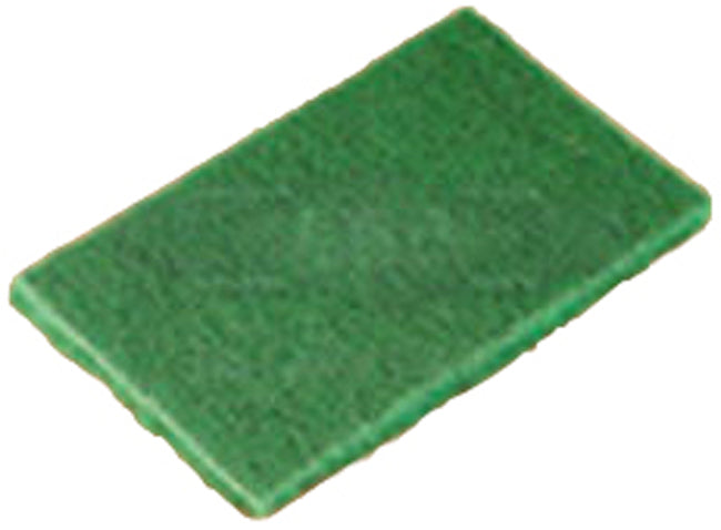 ACS S096 Scrubble General Purpose Medium Abrasive Green Scouring Pad 6" x 9" - 10/Pack