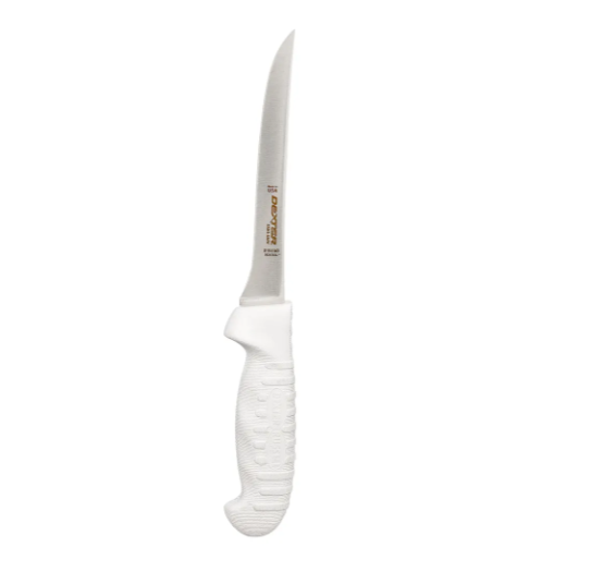 Dexter Russell S115-6MO SANI-SAFE® 6" Boning Knife w/ Polypropylene White Handle, Carbon Steel - 6ea/Case