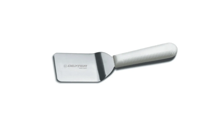 Dexter Russell S171 SANI-SAFE® 2 1/2" Mini Turner w/ Polypropylene White Handle, Stainless Steel - 12ea/Case
