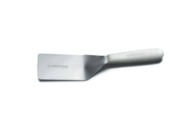 Dexter Russell S1721/2PCP SANI-SAFE® 4"x2 1/2" Pancake Turner w/ Polypropylene Handle, Stainless Steel - 6ea/Case