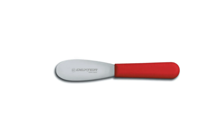 Dexter Russell S173R-PCP SANI-SAFE® 3 1/2" Sandwich Spreader w/ Polypropylene Red Handle, Stainless Steel - 12ea/Case