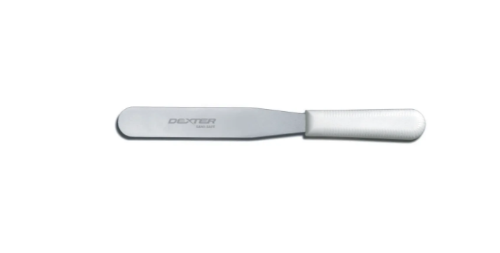 Dexter Russell S284-6 SANI-SAFE® 6" Decorating & Icing Spatula w/ Polypropylene White Handle, Stainless Steel - 6ea/Case
