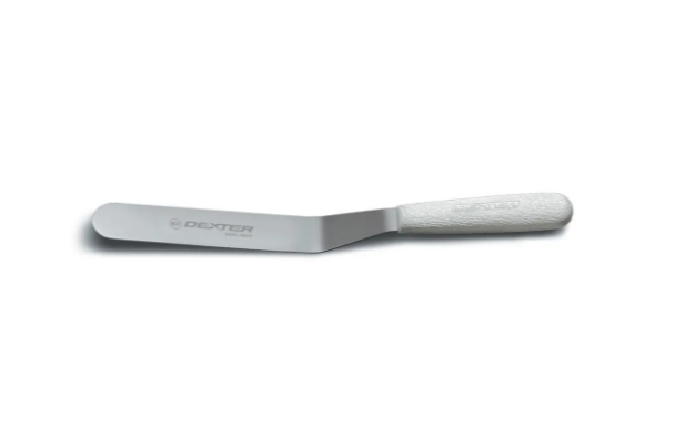 Dexter Russell S284-8B-PCP SANI-SAFE® 8" Spatula w/ Polypropylene White Handle, Stainless Steel - 6ea/Case
