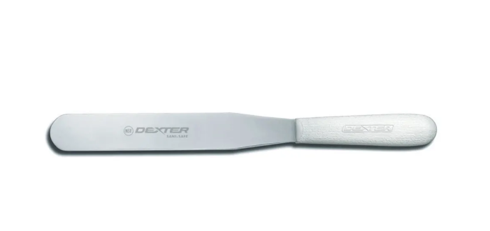Dexter Russell S284-8PCP SANI-SAFE® 8" Decorating & Icing Spatula w/ Polypropylene White Handle, Stainless Steel - 6ea/Case