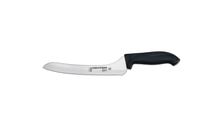 Dexter Russell S360-7PCP 7" Stamped Santoku Knife w/Straight Edge, Carbon Steel - 6ea/Case