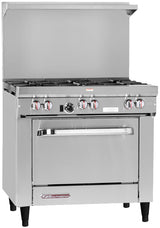 Southbend S36D-LP S-Series Restaurant LP Gas Range with 6 Open Burners & Standard Oven 36" - 203,000 BTU
