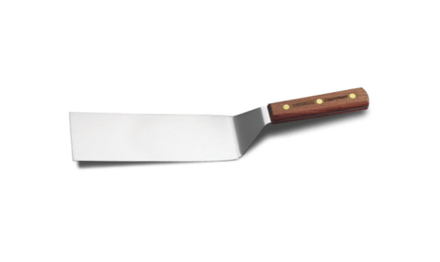 Dexter Russell S8698SQ 8"x3" Hamburger Turner w/ Rosewood Handle, Stainless Steel - 6ea/Case