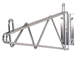 Advance Tabco SB-18 Special Value Single Mount Chrome Plated Wire Shelving Wall Bracket 18"