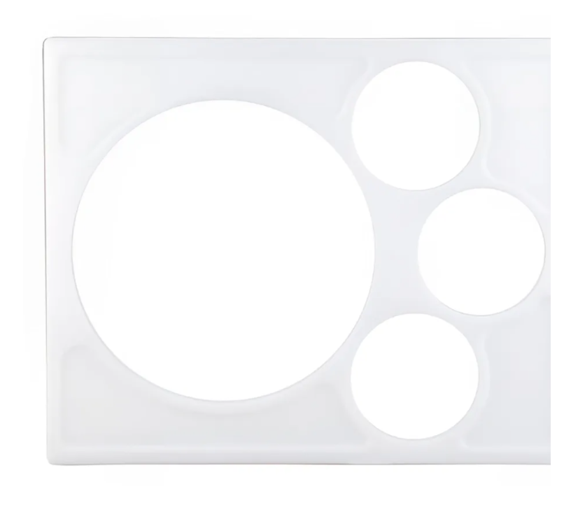 Cambro SBH15148 25 3/4" Cold Food Bar Adapter - (4) Pan Capacity, White