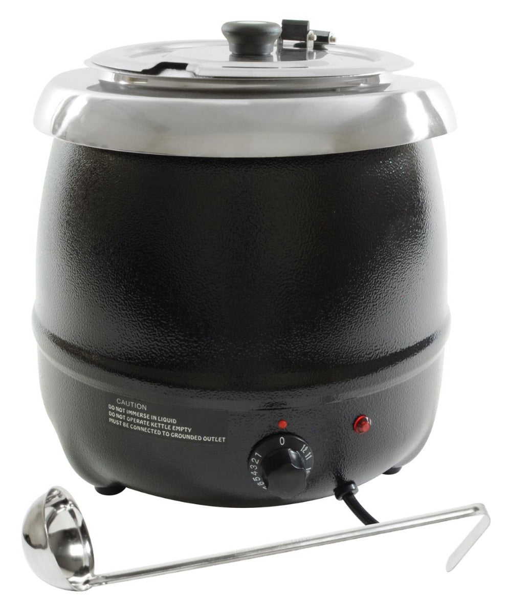 Thunder Group SEJ35000C Countertop Electric Soup Warmer with Adjustable Temperature Controls 10-1/2 qt. - 120V