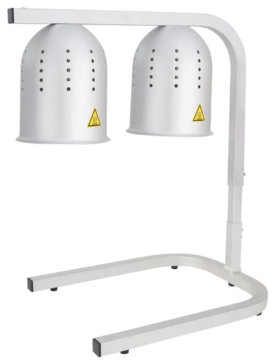 Thunder Group SEJ92000 Aluminum Dual Bulb Heat Lamp with Adjustable Arm 19-1/4" x 13-3/4" x 23"H - 120v