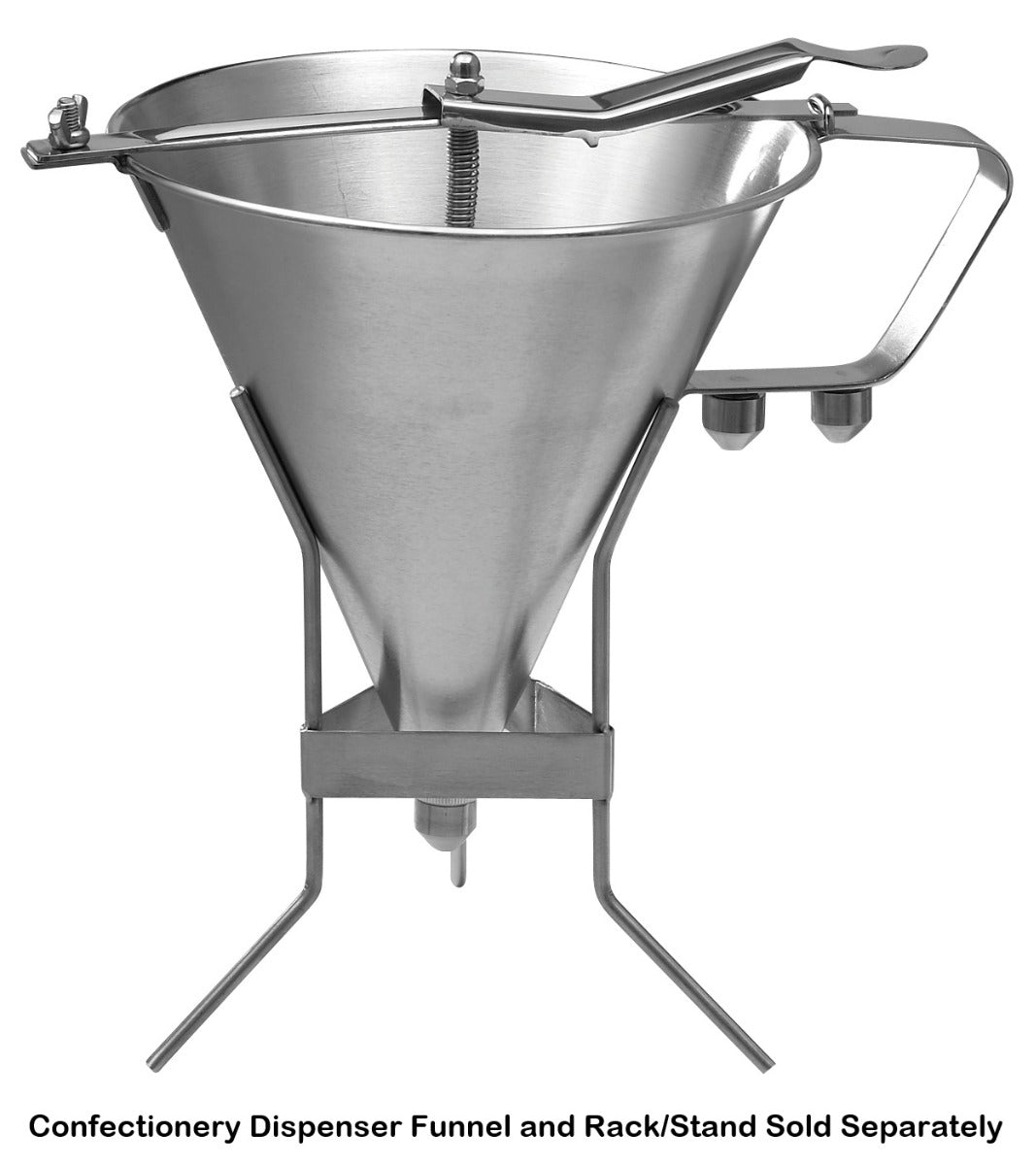 Winco SF-7R Stainless Steel Funnel Rack / Stand for SF-7 Confectionery Funnel - 24/Case